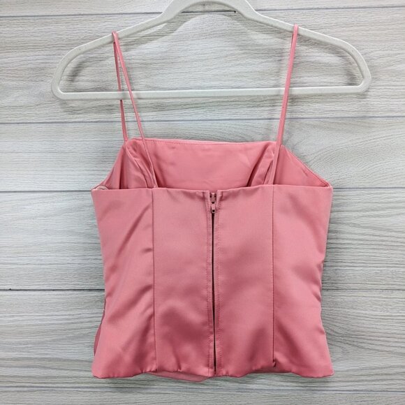 Peach Two-Piece Corset Formal Dress Set - Picture 3 of 9